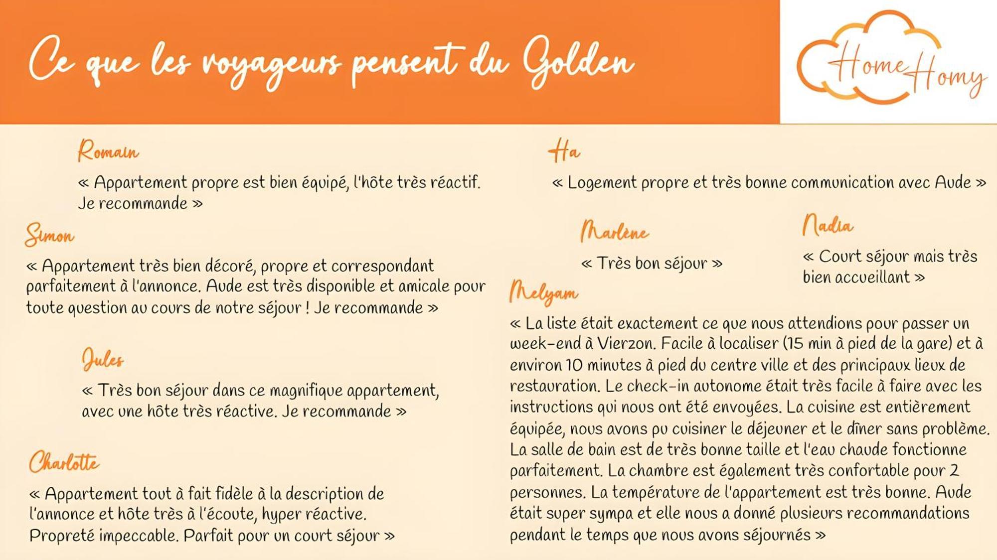 Le Golden - Home Homy Vierzon Eksteriør bilde